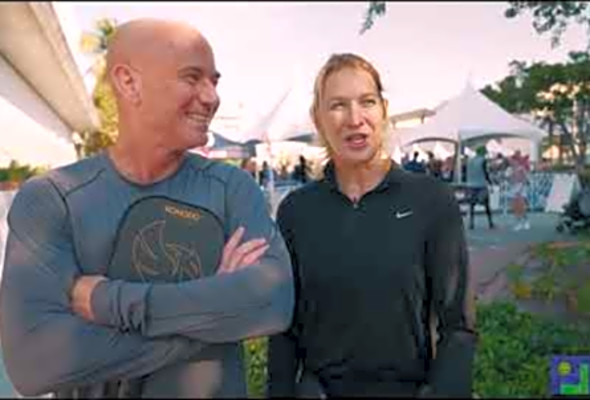 Andre Agassi / Steffi Graf Slam 2 Interview - Pickleball Television Network Gordon G.G. Gebert