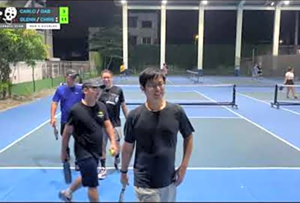 Men&#039;s Doubles Pickleball game at VMMC Pickleball Club - Carlo and Gab vs. Glenn and Chris
