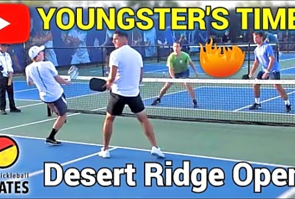 Youngsters ON FIRE in Pickleball Men&#039;s Doubles Pro, Desert Ridge Open 2022