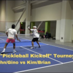 Reno Pickleball: Pickleball Kickoff Tourney Prep: John/Gino vs Kim/Brian