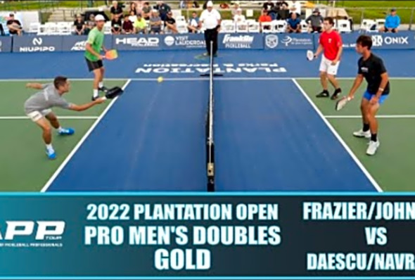 2022 APP Plantation Pickleball Open Pro Doubles Gold: Daescu/Navratil v Johnson/Frazier