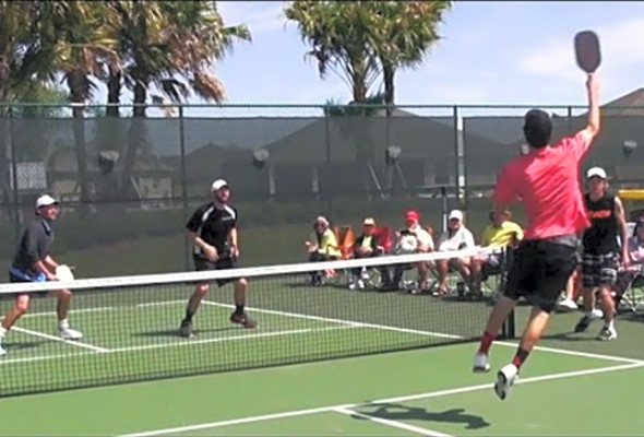 Pickleball 2015 Pro Pickleball Exhibition. Pickleball Men&#039;s Doubles HD.