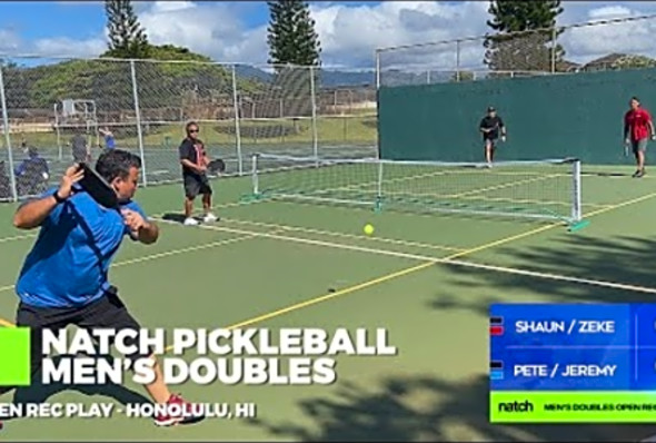 Pickleball Men&#039;s Doubles Rec Play feat. Pete/Jeremy vs Shaun/Zeke