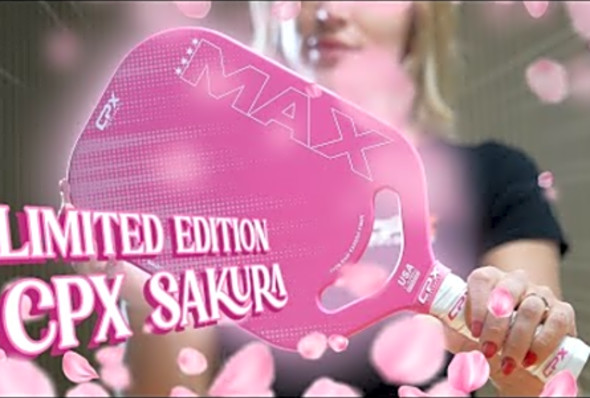 CPX Pickleball - Max Pink &quot;Sakura&quot; Series - 14MM Elongated Pickleball Paddle