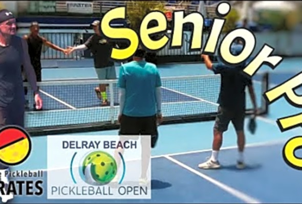 Delray Beach Pickleball Open Senior Pro feat John Sperling and Mircea Morariu