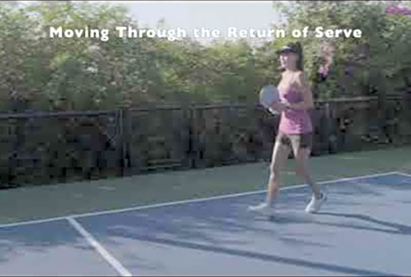 Pickleball Return of Serve (Moving Through the Return Demonstration)