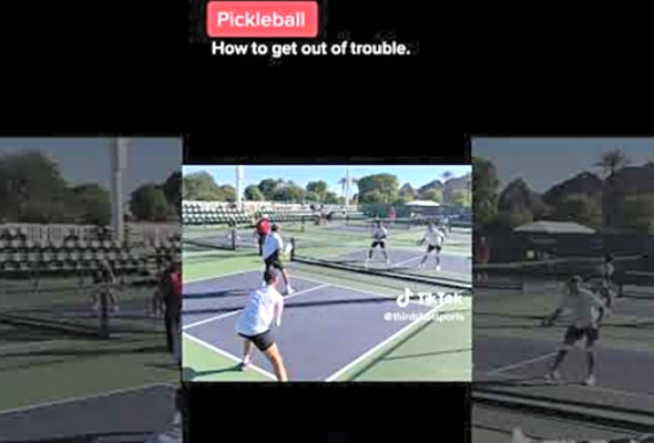 How to get out of trouble... #pickleball #pickleballislife #paddlesport