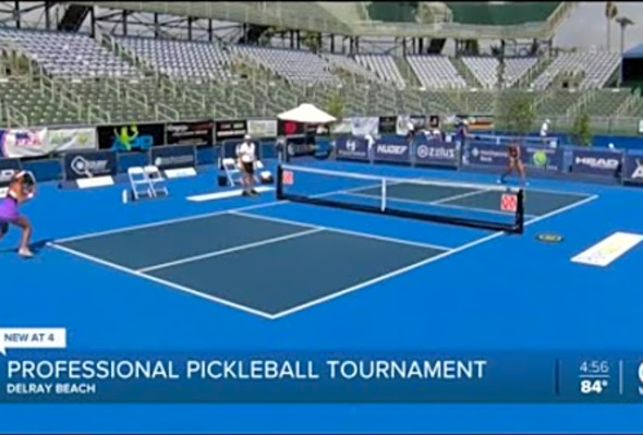 Professional pickleball tournament kicks off in Delray Beach