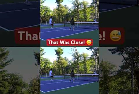 He almost painted that line! #pickleball #fyp #shorts #trending #sports #highlights #pov #foryou