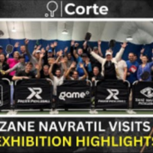 atZaneNavratilPickleball Visits Corte: Canada Pickleball Charity Exhibition