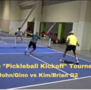 Reno Pickleball: Pickleball Kickoff Tourney Prep: John/Gino vs Kim/Brian G2