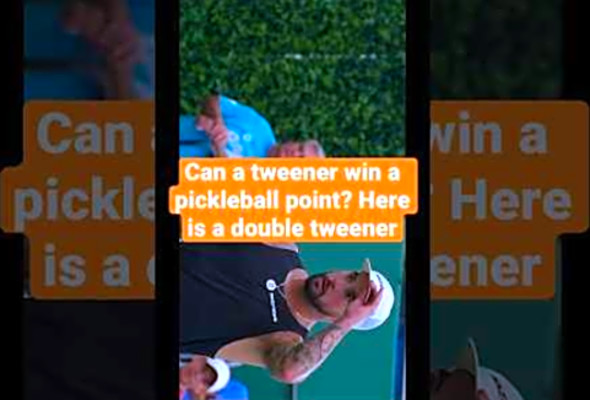 Can Tweener win a pickleball point ? Here is a back to back double tweener #pickleball #statergy