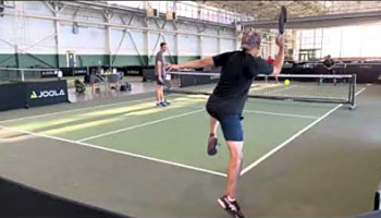 5.0 pickleball match 2 of 3 Jack &amp; Milo VS Collin &amp; Kevin at The Craneway Pavilion