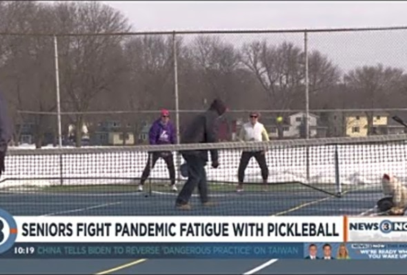 Seniors fight pandemic fatigue by playing pickleball