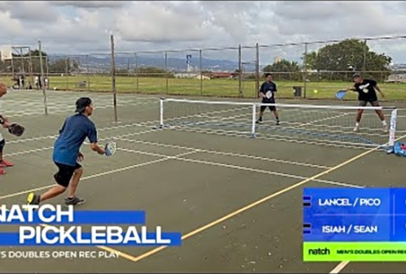 Pickleball Men&#039;s Doubles Rec Play feat. Isiah/Sean vs Lancel/Pico