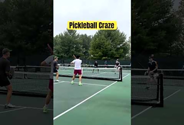 Kitchen Pickleball and Net Shot #pickleball #paddlesport #tennis #pickles #trending #gaming #sports