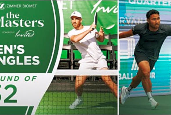 Federico Staksrud v Pesa Teoni at the Zimmer Biomet Masters