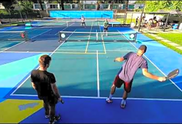 Happy Halloween Pro Pickleball Men&#039;s Doubles DJ Matt Jeff Erik