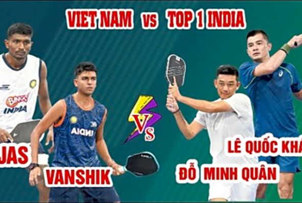 Do Minh Quan &amp; Le Quoc Khanh vs India Spectacular Pickleball Showdown!