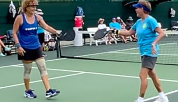 Two points from the Women&#039;s 4.5/5.0 Doubles Pickleball Tournament. The Villages, Florida 6/20/23