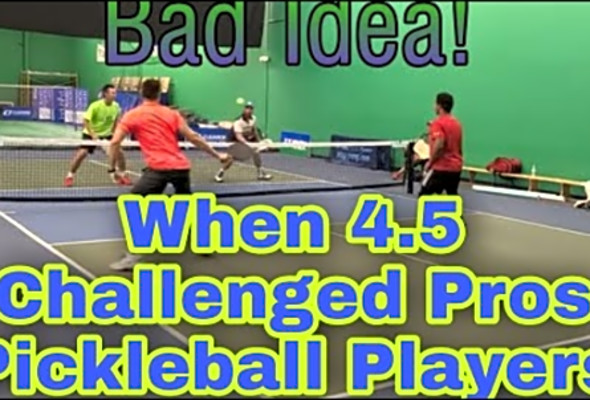 4.5 Challenging Pros Players Pickleball men&#039;s doubles Rec game