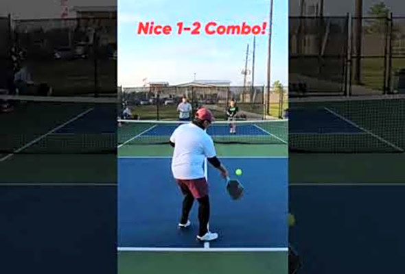 Nice 1-2 Combo! #thepickleballrunner #pickleball #pickleballhighlights #highlights #sports