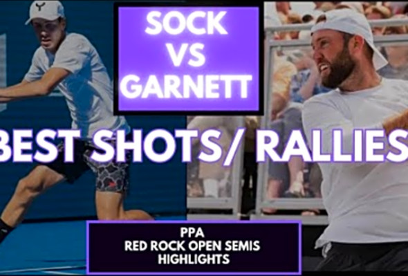 Jack Sock vs Connor Garnett - BEST Shots &amp; Insane Rallies - PPA Red Rock Open Pickleball Highlights