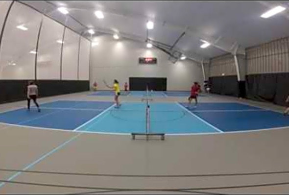 Women&#039;s Doubles Open Court 1 Pickleball Tournament Erica &amp; Catherine vs Andrea &amp; Nancey