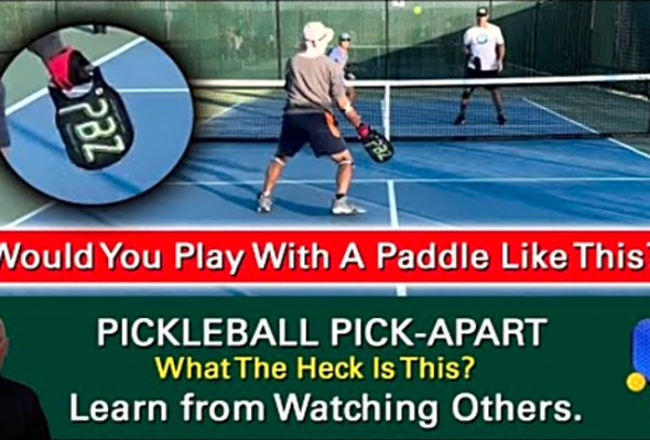 Pickleball! Would You Use A Paddle Without A Handle? Learn By Watching Others.