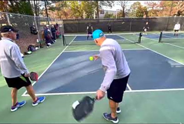 Jay &amp; Susan vs Ruben &amp; Glenn. 11-14-22. Wake Forest Pickleball