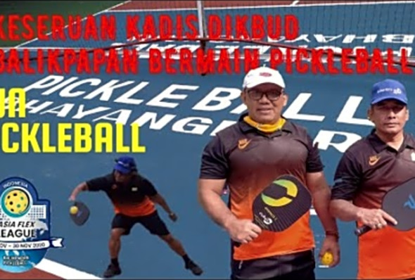 Kadis DIKBUD Balikpapan, Match Exhibition Pickleball at Opening Asia Flex League Indonesia