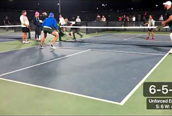 4.0-4.5 Women vs Men Doubles Pickleball Game (Tustin Legacy, Calif.)