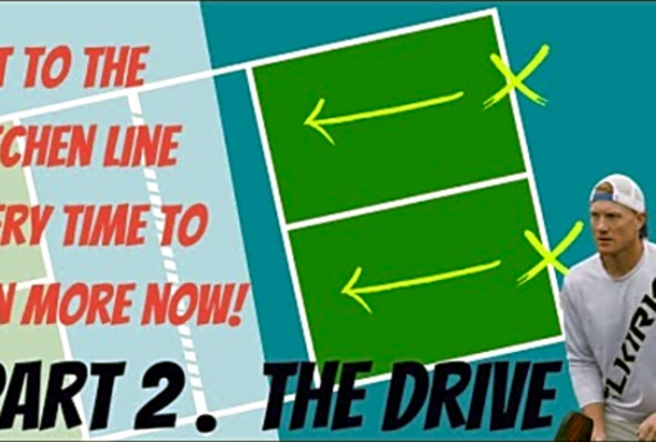 Master Pickleball Transition Game and Win More Immediately. Part 2/5 Use Your Drive the Right Way