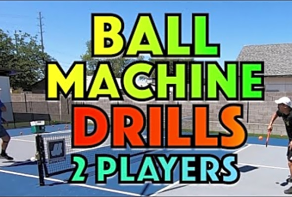 Pickleball Ball Machine Drills For 2 Players