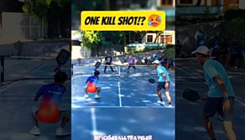 ONE SHOT ONE KILL?,! #pickleballshorts #pickleballlesson
