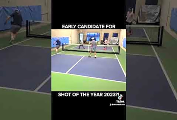 Early candidate for #pickleball shot of the year 2023! #propickleball #pickleballhighlights