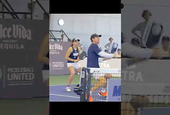 What lengths would you take to avoid the kitchen? #pickleball :atMajorLeaguePickleball