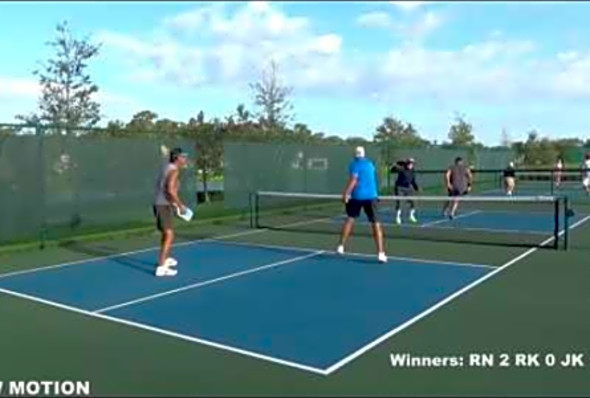 2017 09 22 LOMD Pickleball Highlights Rnd1 Gm1 Bob&amp;Jake Ron&amp;Rick