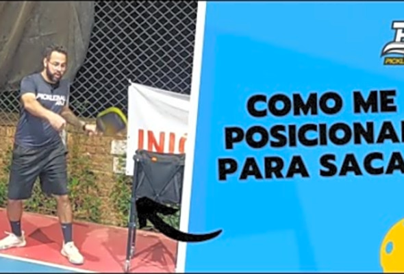 Como me posicionar para sacar no Pickleball #pickleball #pickleballislife #bapickleball