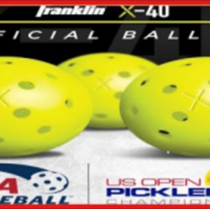 Franklin Sports Outdoor Pickleballs - X-40 Pickleball Balls - USA Pickle...