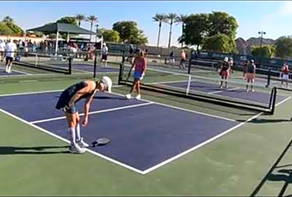 2018 USAPA Nationals Indian Wells WDS 3.5 Leone/Khadem Vs. Kaskawal/Mead (set 4 )