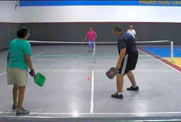 Pickleball (Lower Level) at Power Play in Hesperia, CA 8-9-2016