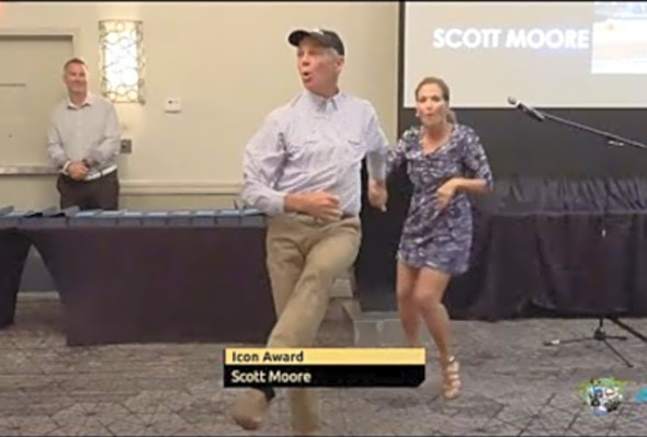 Scott Moore wins the APP Pickleball Icon Award - Pickleball Award Speech