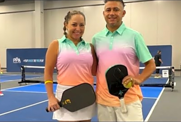 PPA Bubly Pickleball Tournament atLas Vegas 3.5 Mixed Corina &amp; David Hill vs. Karie &amp; Jason Match 1