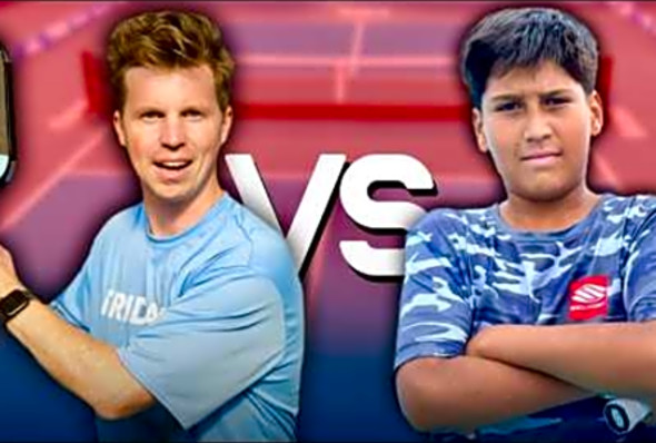 Trash Talking 12 Year Old Challenged Me to a Pickleball Match