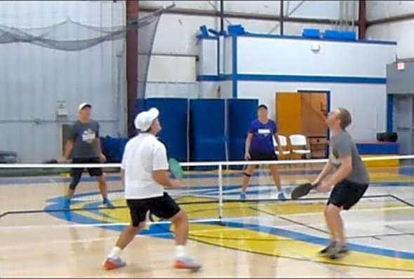 Jackson TN Pickleball Advanced Rec Play-Stephanie Lane/Rich Geenen v Johan Svennson v Ari