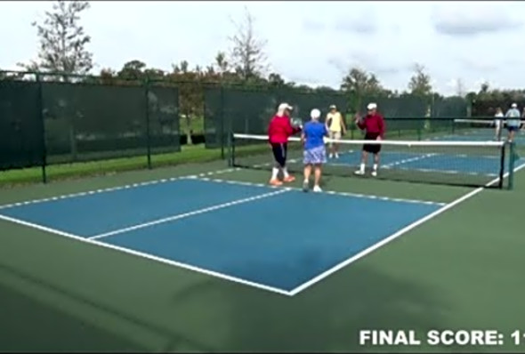 2017 11 09 Pickleball Lois/Ron vs Cheryl/Paul Highlights