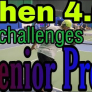 When 4.0 Challenges Senior Pro Pickleball Men&#039;s Doubles Rec Game
