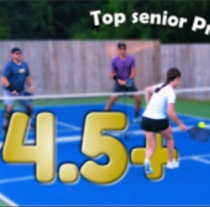 4.5 Pickleball at Private Court Featuring Top Senior Pro