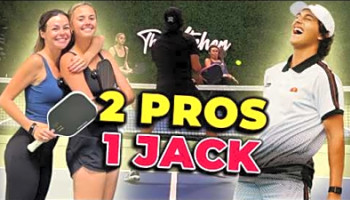 I Took On TWO Pickleball Pros at Once - Insane 1v2 Battle Highlights!
